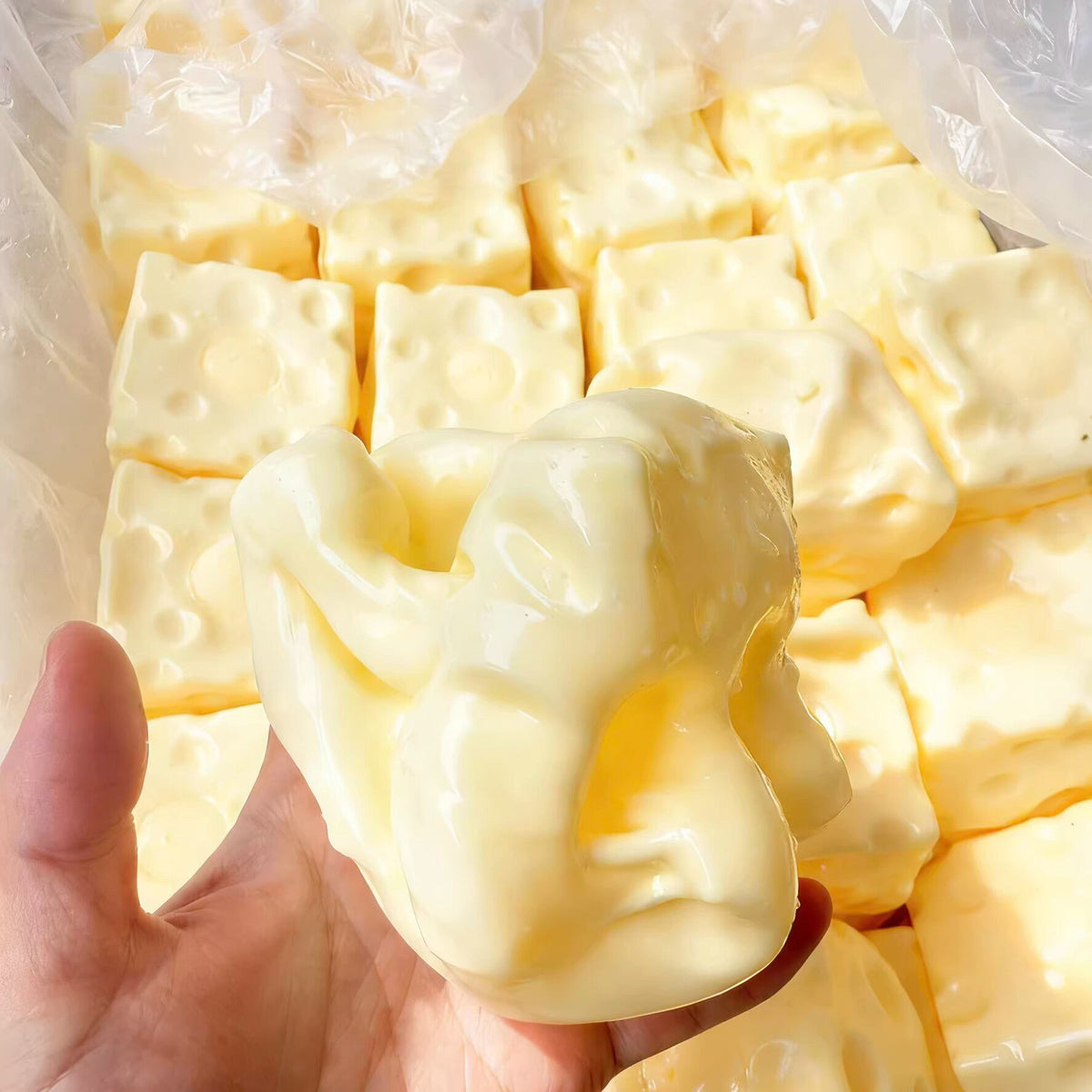 Cheese cheese squeeze fun