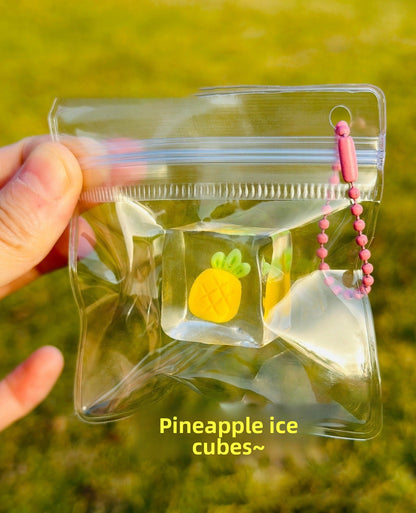 Realistic Fruit Ice Cube Squeeze Stress Relief Toy