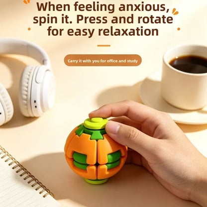 Press and Spin Stress Relief Ball Finger Gyro Educational Toy