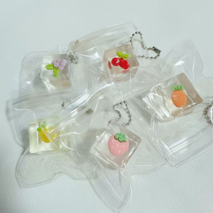 Realistic Fruit Ice Cube Squeeze Stress Relief Toy