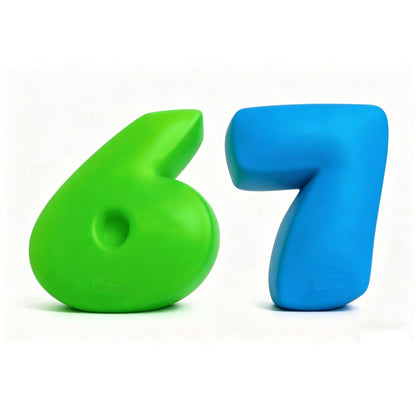 Six Seveb Squish Toys, Blue Green Taba Squish Toys, Stress Balls, Gifts