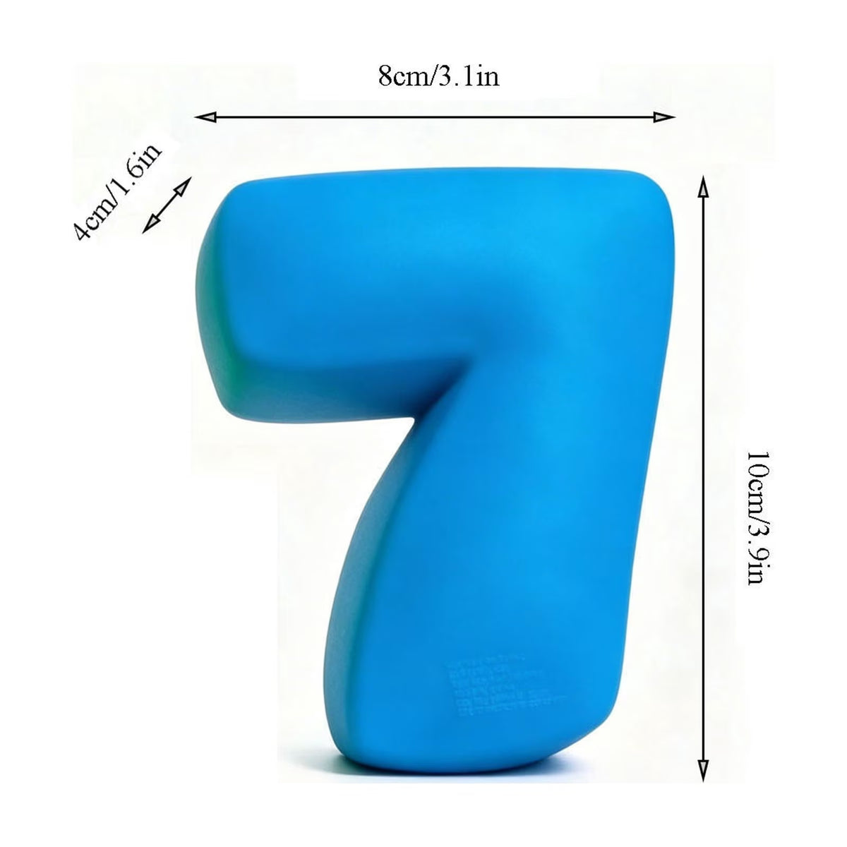Six Seveb Squish Toys, Blue Green Taba Squish Toys, Stress Balls, Gifts