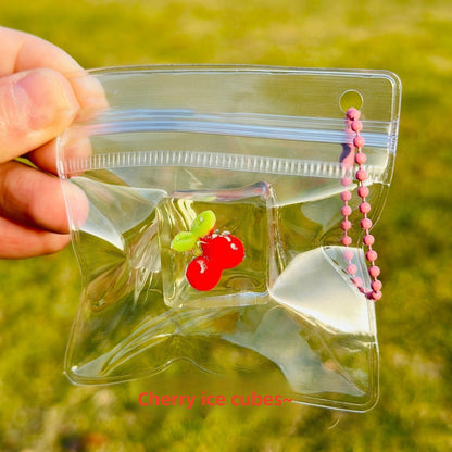 Realistic Fruit Ice Cube Squeeze Stress Relief Toy